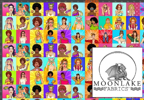 Fun pop art fashion - fun, fabric