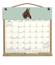 ARABIAN HORSE CALENDAR HOLDER - REFILLABLE EVERY YEAR!