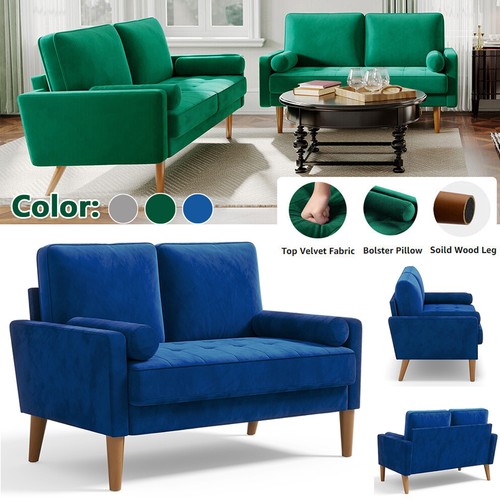Seater velvet sofa with 2 - velvet,