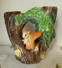 Hornsea Pottery Fauna Royal 1964-67 - Squirrel double-tree vase Mould 74 Mark 14