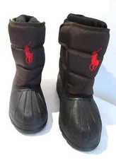 Ralph Lauren snow boots size UK 2 eur 33 POLO BROWN £93 SKI NEW  CHRISTMAS GIFT