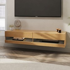Leon 180cm Wall TV Unit with LED Oak