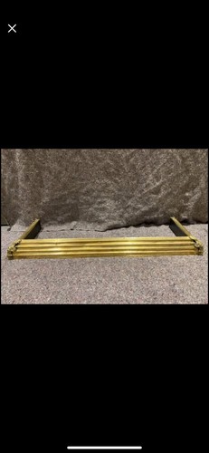 Antique brass fire kerb - fire,