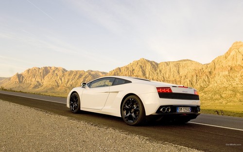 Lamborghini car gallardo white - car,