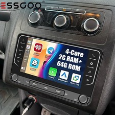 For VW GOLF MK5 MK6 7" Apple Carplay Car Stereo Radio 64GB Android 14 USB Player