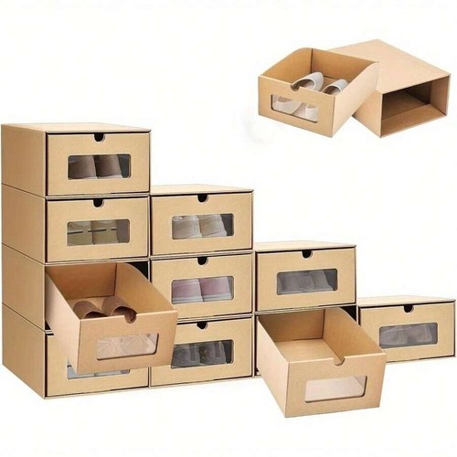 10x foldable cardboard shoe - foldable,