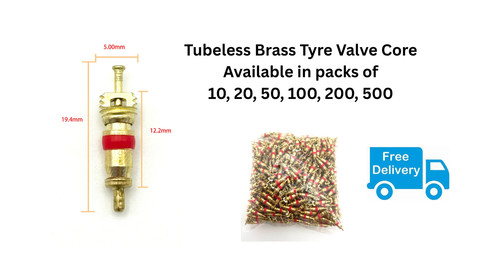 Tubeless brass tyre valve - brass,