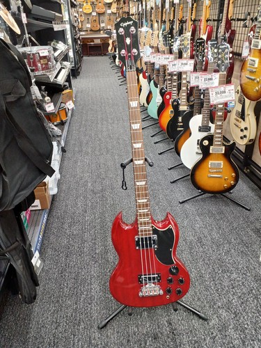 Epiphone red electric - epiphone, eb-3