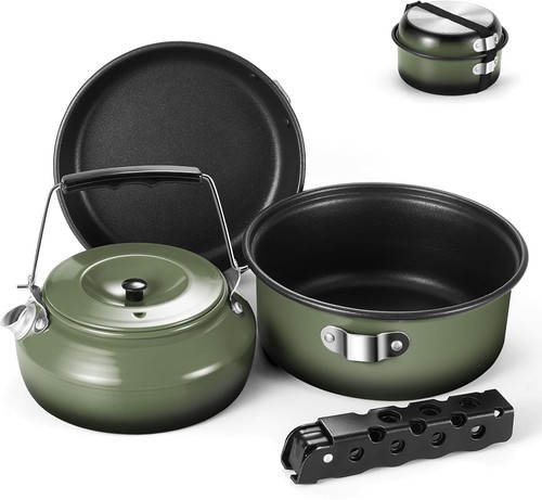 Odoland 5pcs camping cookware - 5pcs,