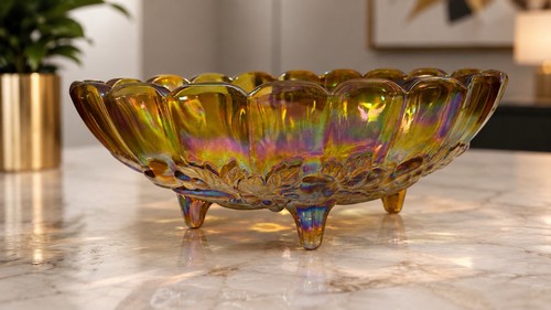 Vintage carnival glass - vintage, grape