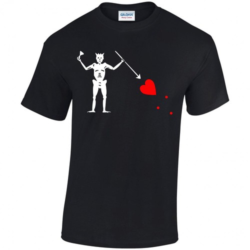 Blackbeard pirate flag shirt - blackbeard, t-shirt