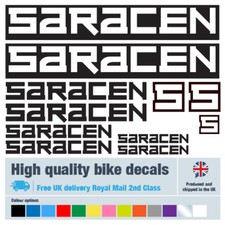 Saracen bike decals labels