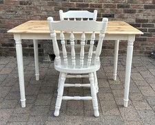 Shabby Chic Small Pine Table & 2 Chairs Message us for delivery quote