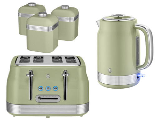 Swan retro revive green - retro, kettle