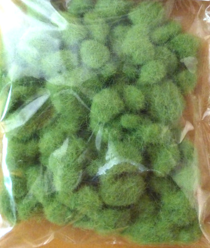 2mm green static grass clumped - static,