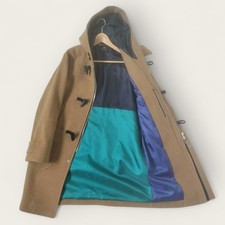 Paul Smith long duffel coat camel beige brown lining wool