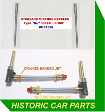 2 JET ASSY & 2 STD "KL" NEEDLES for SU HS6 Carbs on ROVER P5b V8 3500 1967-69
