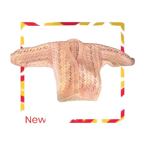 New hand knitted baby cardigan - new,