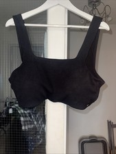 Tesco F&F Black Ribbed Bikini