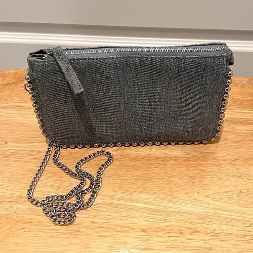 Zara studded denim crossbody - zara,