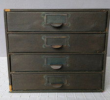 Vintage wooden tabletop filing