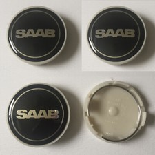 4x Saab Text Alloy Wheel Hub