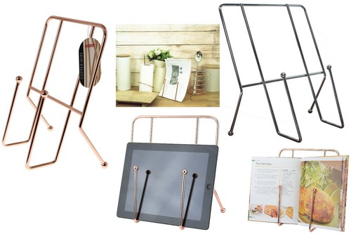 Cook book holder chrome - holder, copper