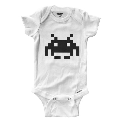 Space invader bit retro - space,