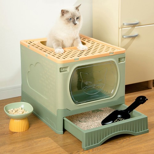 Extra large hooded cat litter - large,