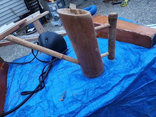Bamboo wood fountain message - fountain, (message