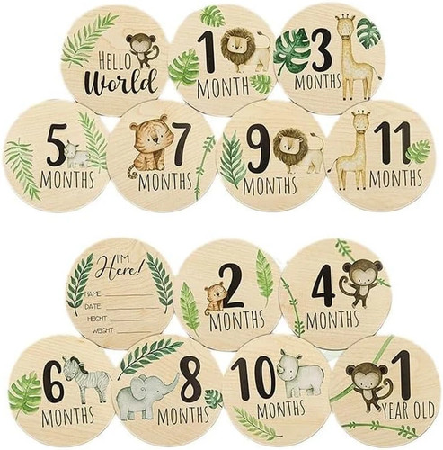 7pcs baby milestone cards - baby,