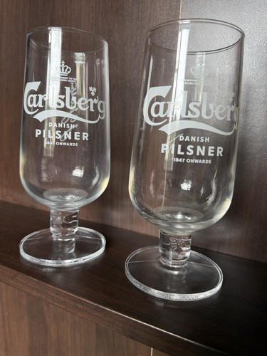 Carlsberg pint glasses 20oz - glasses,