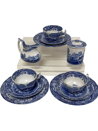 Spode italian blue and white - spode,