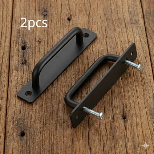 2pcs black door pull handles - pull,