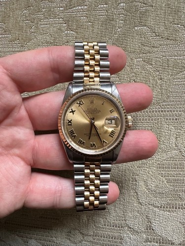 Rolex datejust gold metal - gold/, bi