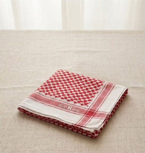 Regency red white keffiyeh - red,