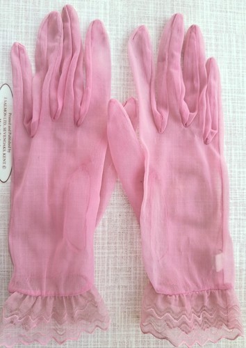 Vintage 1950 pink sheer - vintage,