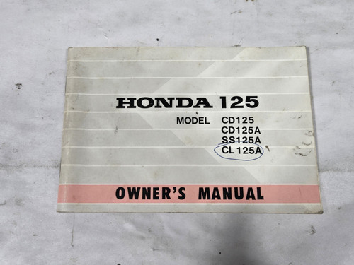 1968 honda cd125 owner - 1968,
