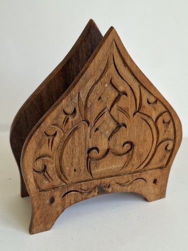 Vintage wooden letter rack - wooden,