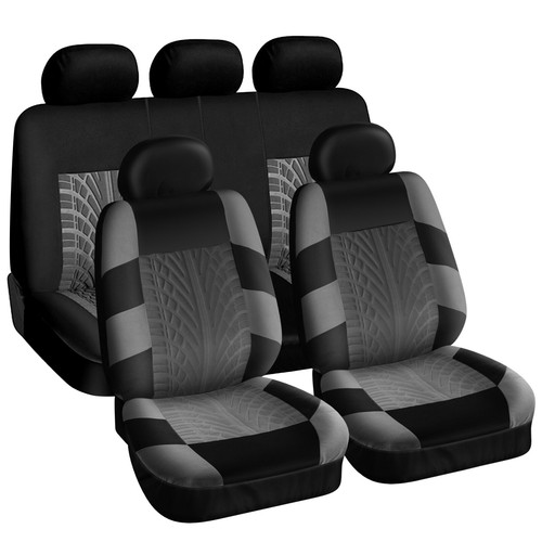 Grey car seat covers - car,