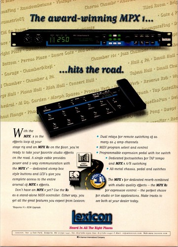 Lexicon mpx effects original - mpx, 1