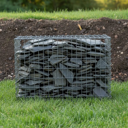 Garden gabion stone - garden,