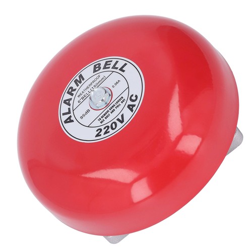 6in 95db electric red - red, metal