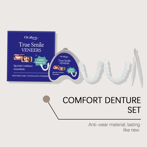 Temporary cosmetic teeth - temporary,
