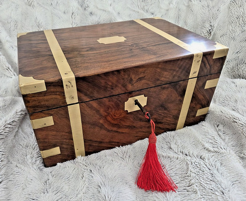 Antique brass bound campaign - bound,,