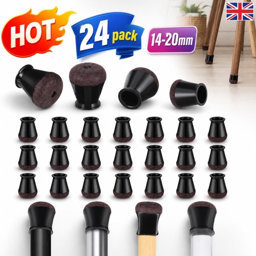 24pcs chair leg - 24pcs, caps