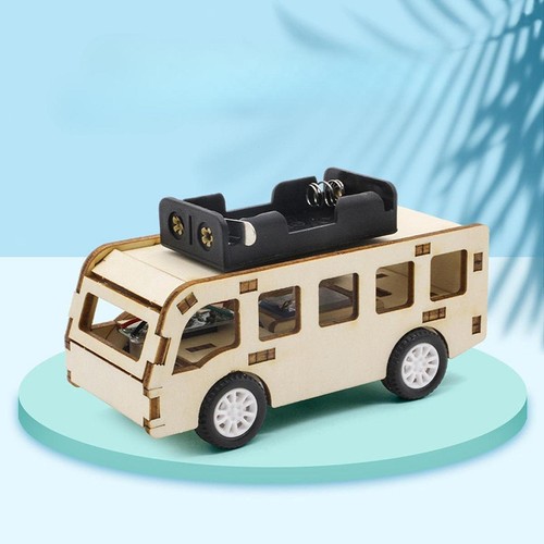 Wooden toy bus - wooden, educational