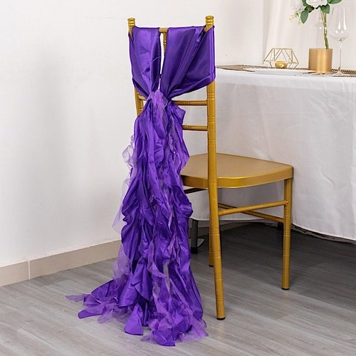 Purple curly willow chiffon - willow,