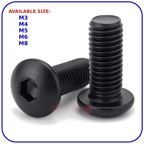 Button head allen bolts black - head,