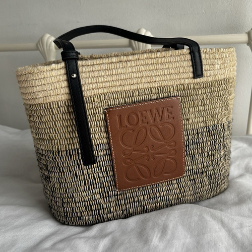 Loewe woven straw tote - loewe,